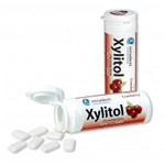 630090 Miradent  Xylitol Chewing Gum - жевательная резинка Клюква