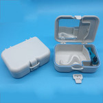 Plastic-BOX - футляр для ортопедических конструкций с зеркалом и щеткой, белый