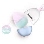 Solomeya Косметический спонж для макияжа, меняющий цвет “Blue-pink”/  Color Changing blending spon