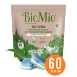 BIO-TOTAL Эко таблетки 60шт для посудомоечной машины 7-в-1 с эфирным маслом Эвкалипта